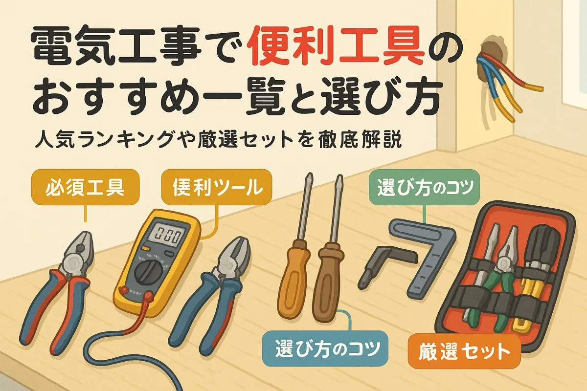 電気工事で便利工具のおすすめ一覧と選び方｜人気ランキングや厳選セット徹底解説