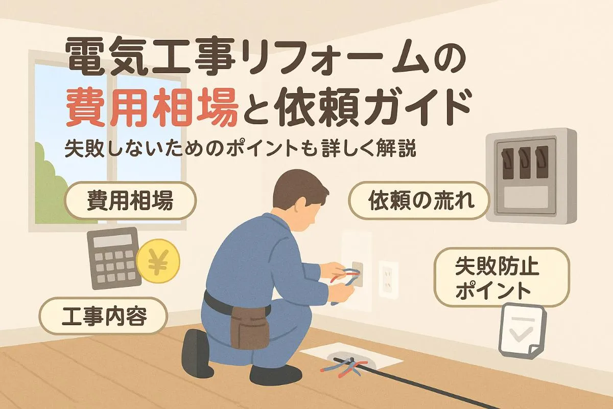 電気工事リフォームの費用相場と依頼で失敗しないための徹底ガイド