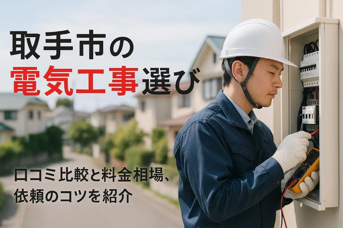 取手市で電気工事の業者選びと料金相場を徹底解説｜口コミ比較と失敗しない依頼のコツ
