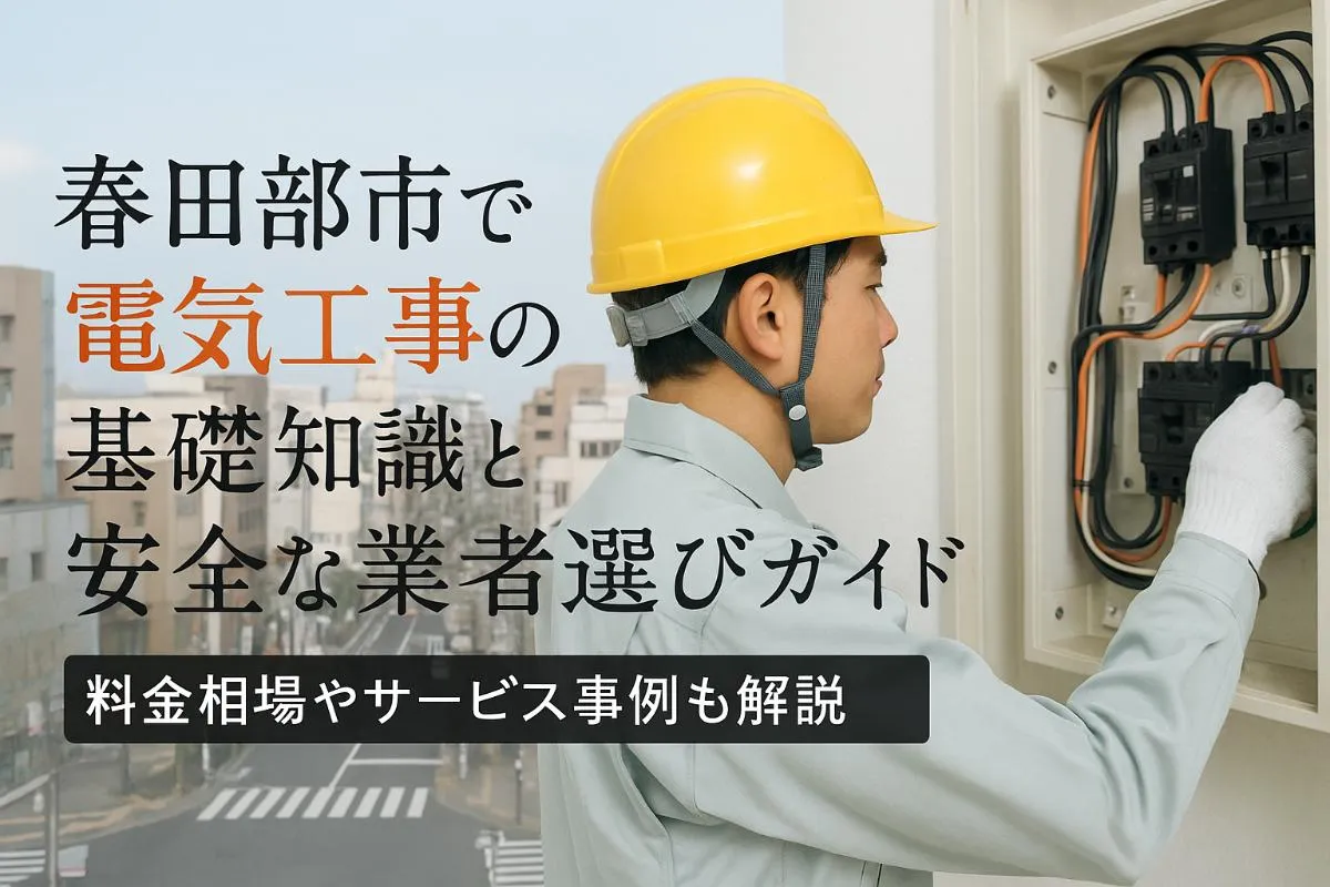 春日部市の電気工事の信頼業者と選び方解説